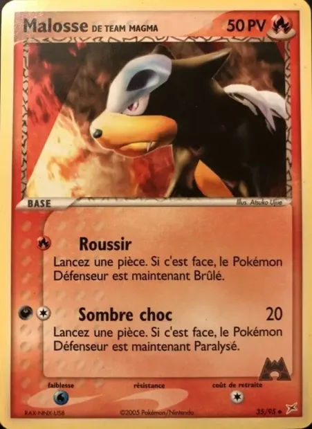Malosse de Team Magma, carte Pokémon MA 35 — extension EX Team Magma vs Team Aqua