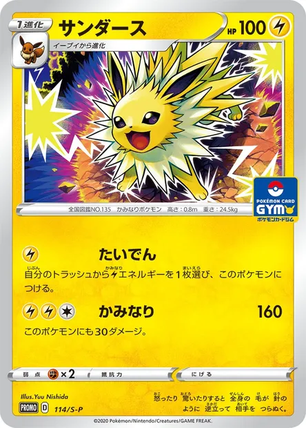Jolteon, Pokémon card S-P 114 — S-P: Sword & Shield Promos set