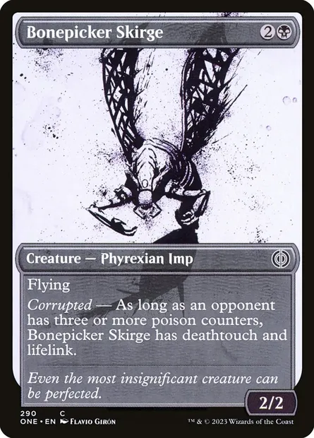 Bonepicker Skirge, Magic card ONE 290 — Phyrexia: All Will Be One set