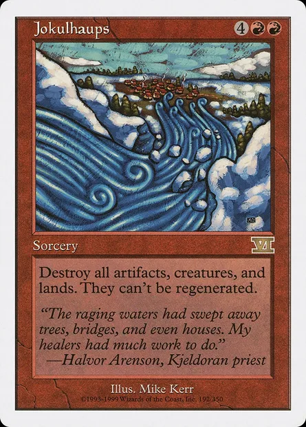 Jokulhaups, Magic card 6ED 192 — Classic Sixth Edition set