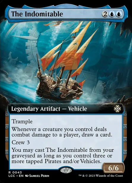 The Indomitable, Magic card LCC 43 — The Lost Caverns of Ixalan Commander set