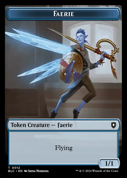 Faerie, Magic card TBLC 12 — Bloomburrow Commander Tokens set
