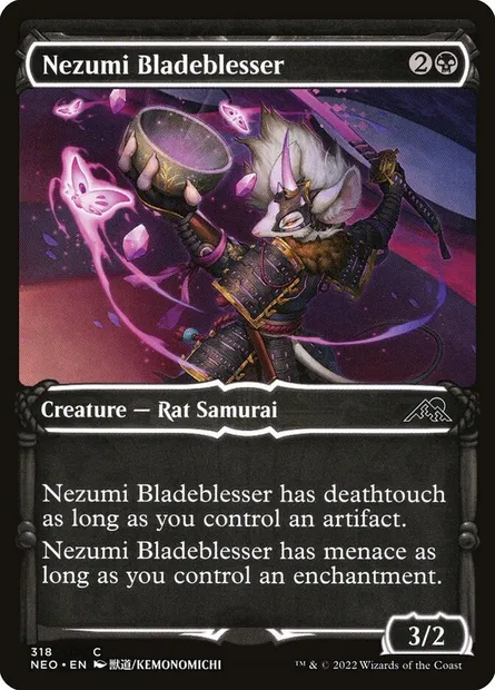 Nezumi Bladeblesser, Magic card NEO 318 — Kamigawa: Neon Dynasty set