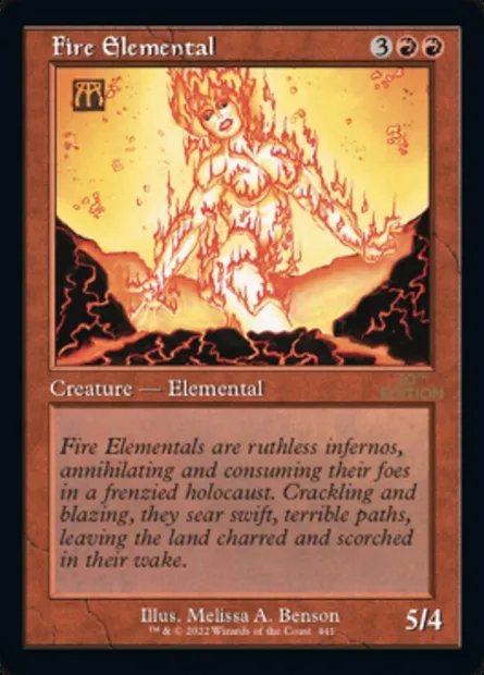 Fire Elemental, Magic card 30A 441 — 30th Anniversary Edition set
