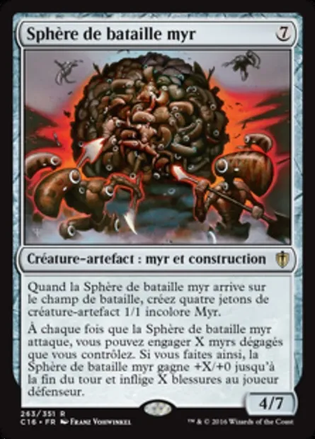 Sphère de bataille myr, carte Magic C16 263 — extension Commander 2016