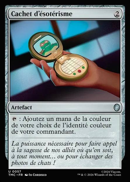 Cachet d'ésotérisme, carte Magic TMC 57 — extension Teenage Mutant Ninja Turtles Eternal