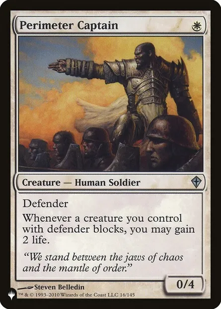 Perimeter Captain, Magic card PLST WWK-16 — The List set