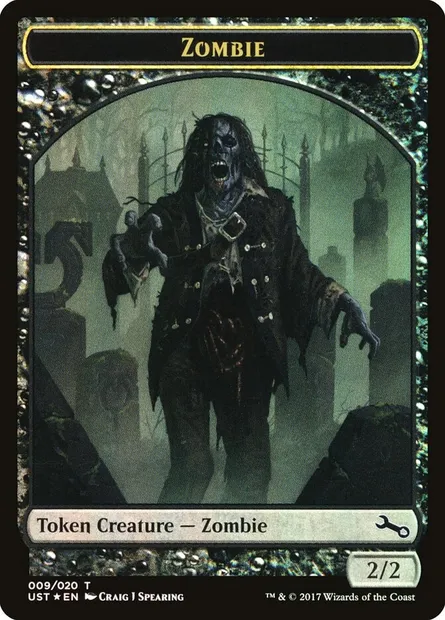 Zombie // Zombie, carte Magic TUST 9 — extension Unstable Tokens
