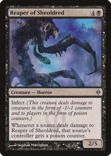 Reaper of Sheoldred, Magic card NPH 72 — New Phyrexia set