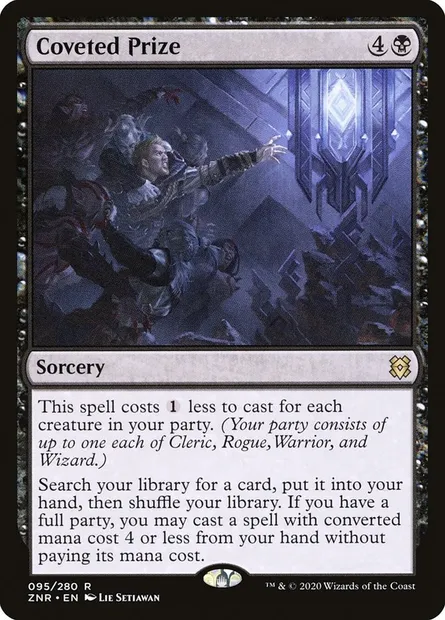Coveted Prize, Magic card ZNR 95 — Zendikar Rising set