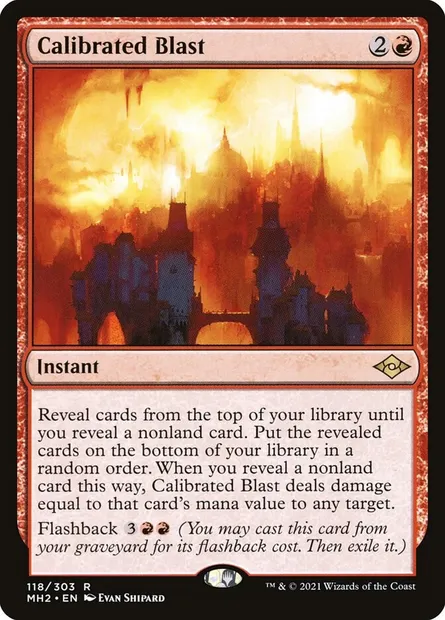 Calibrated Blast, Magic card MH2 118 — Modern Horizons 2 set