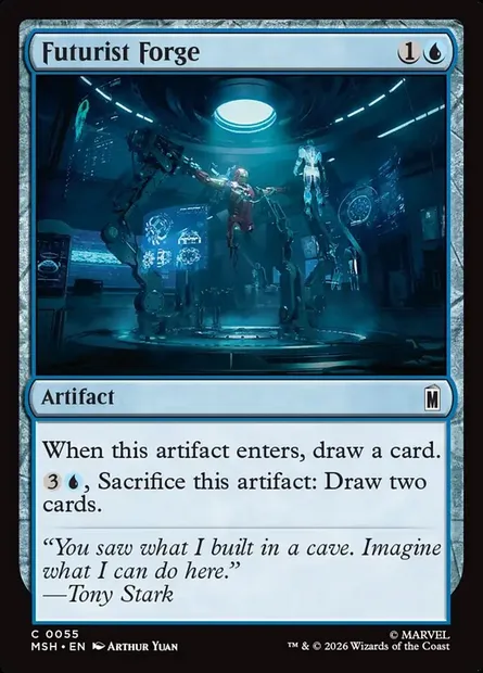 Futurist Forge, Magic card MSH 55 — Marvel Super Heroes set