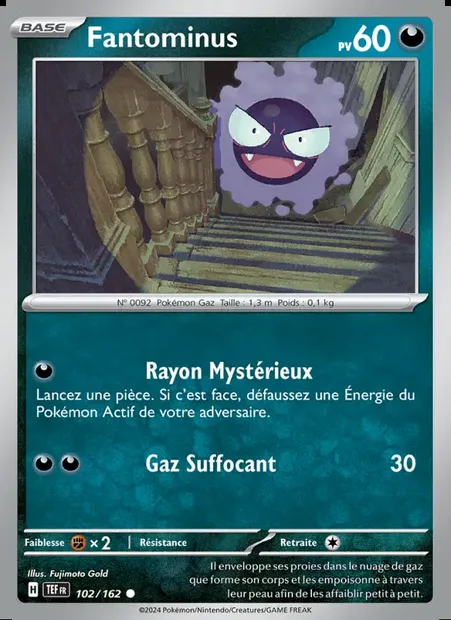 Fantominus, carte Pokémon TEF 102 — extension Forces Temporelles