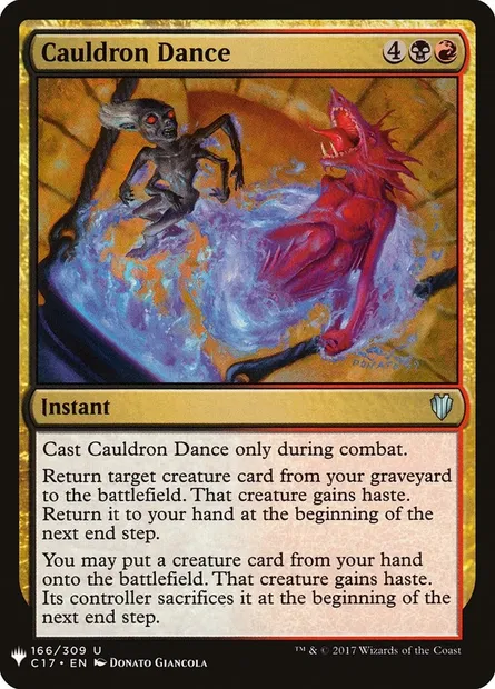 Cauldron Dance, Magic card PLST C17-166 — The List set