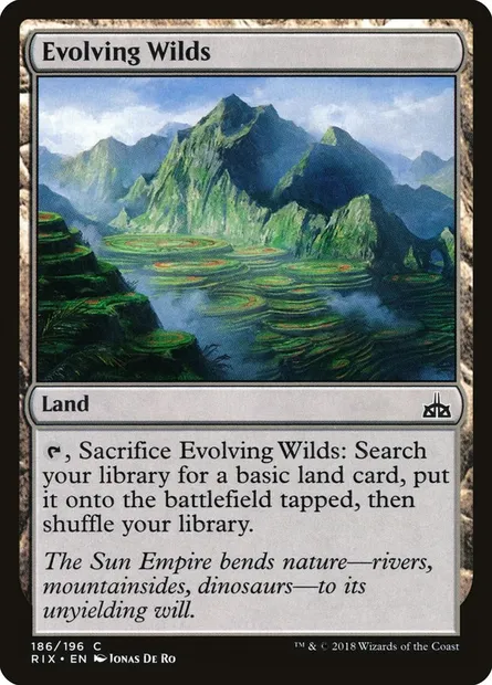 Evolving Wilds, Magic card RIX 186 — Rivals of Ixalan set