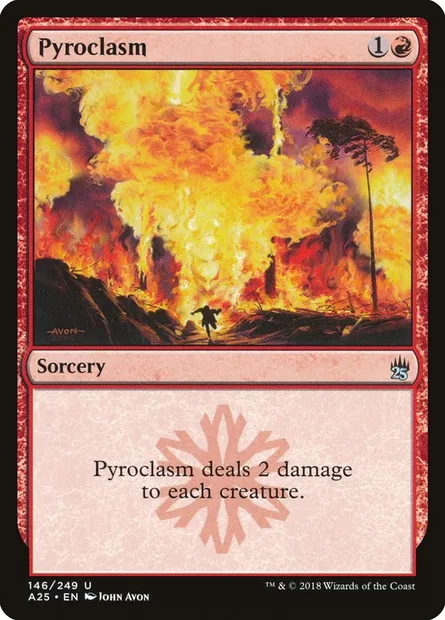 Pyroclasm, Magic card A25 146 — Masters 25 set