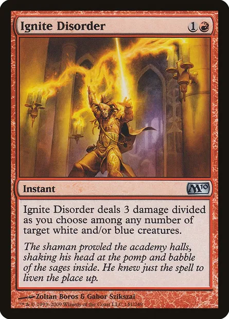 Ignite Disorder, Magic card M10 141 — Magic 2010 set