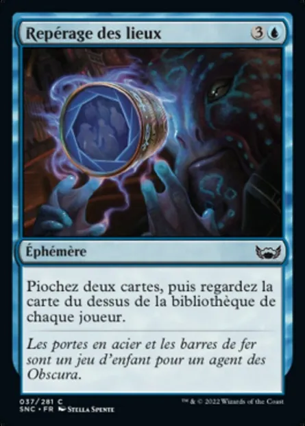 Repérage des lieux, carte Magic SNC 37 — extension Les rues de la Nouvelle-Capenna