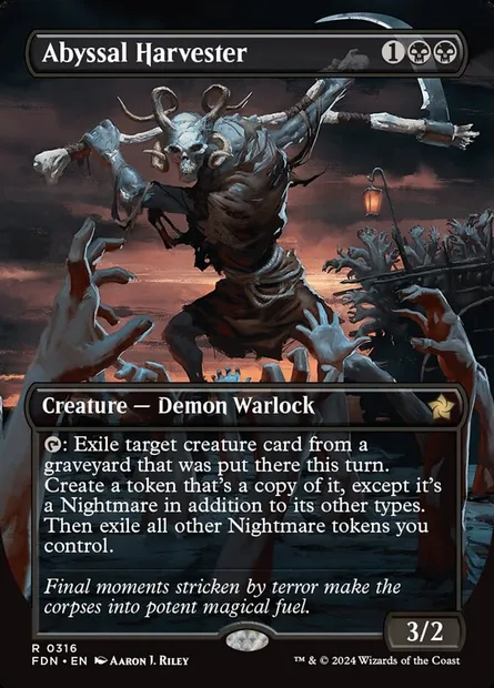 Abyssal Harvester, Magic card FDN 316 — Foundations set