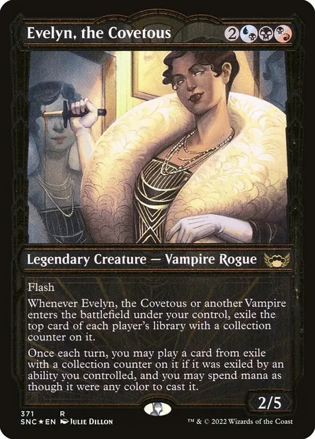 Evelyn, the Covetous, Magic card SNC 371 — Streets of New Capenna set