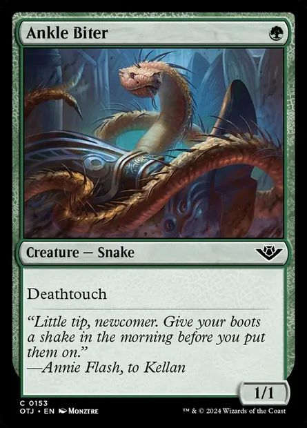 Ankle Biter, Magic card OTJ 153 — Outlaws of Thunder Junction set