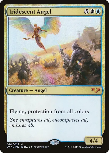 Ange iridescente, carte Magic V15 10 — extension From the Vault: Angels