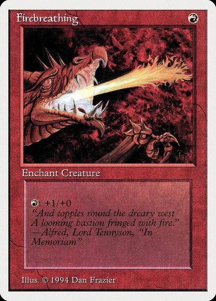 Firebreathing, Magic card SUM 151 — Summer Magic / Edgar set
