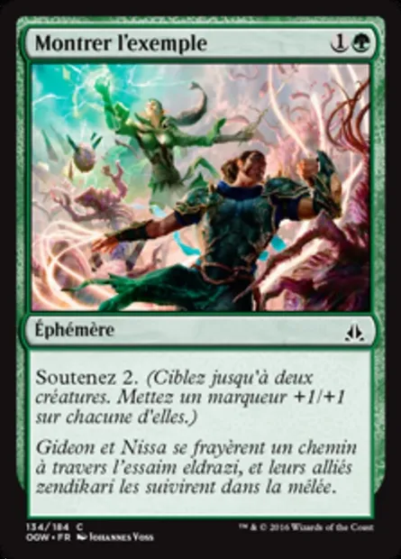 Montrer l'exemple, carte Magic OGW 134 — extension Le serment des Sentinelles