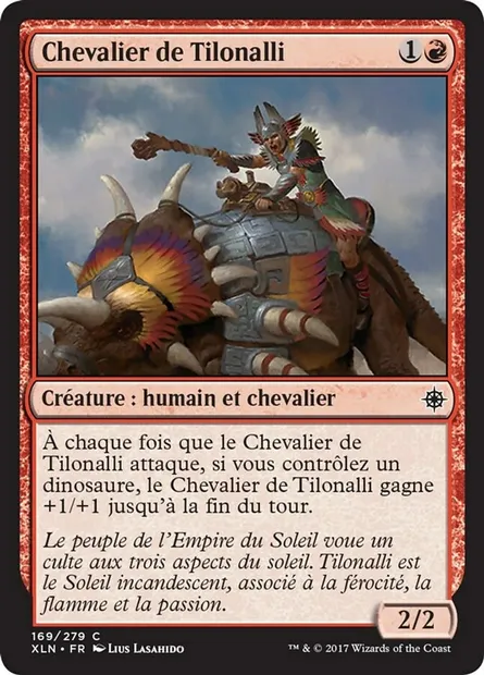 Chevalier de Tilonalli, carte Magic XLN 169 — extension Ixalan