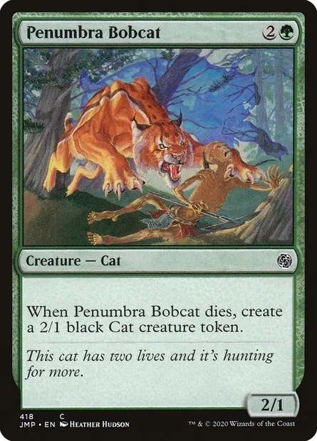 Penumbra Bobcat, Magic card JMP 418 — Jumpstart set