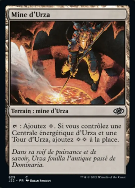 Mine d'Urza, carte Magic J22 829 — extension Jumpstart 2022