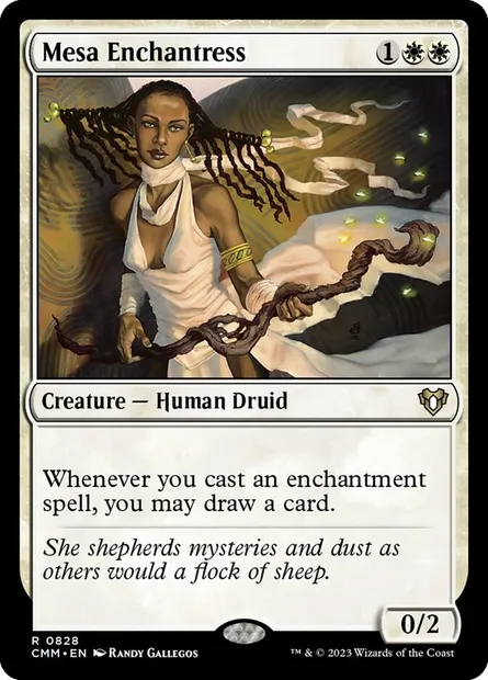 Mesa Enchantress, Magic card CMM 828 — Commander Masters set