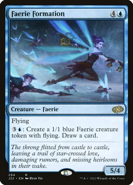 Faerie Formation, Magic card J22 294 — Jumpstart 2022 set