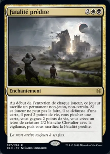 Fatalité prédite, carte Magic ELD 187 — extension Throne of Eldraine