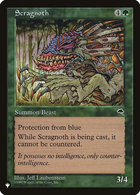 Scragnoth, Magic card PLST TMP-253 — The List set