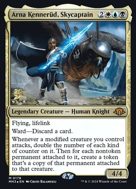 Arna Kennerüd, Skycaptain, Magic card PMH3 178s — Modern Horizons 3 Promos set