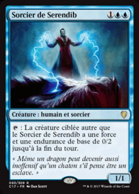 Sorcier de Serendib, carte Magic C17 93 — extension Commander 2017
