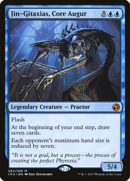 Jin-Gitaxias, Core Augur, Magic card IMA 62 — Iconic Masters set