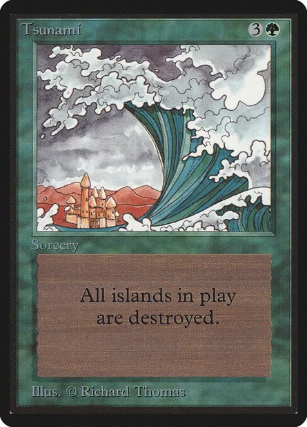 Tsunami, Magic card LEB 222 — Limited Edition Beta set