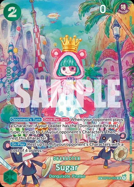 Sugar, One Piece card OP04-024 — KINGDOMS OF INTRIGUE set