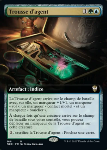 Trousse d'agent, carte Magic NCC 166 — extension New Capenna Commander