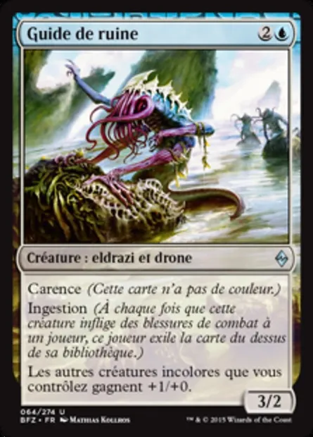 Guide de ruine, carte Magic BFZ 64 — extension La bataille de Zendikar