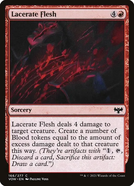 Lacerate Flesh, Magic card VOW 166 — Innistrad: Crimson Vow set