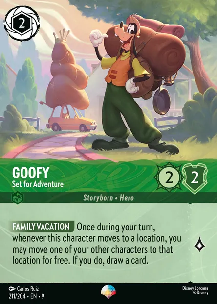 Goofy - Set for Adventure, Disney Lorcana card CH9-211 — Fabled set