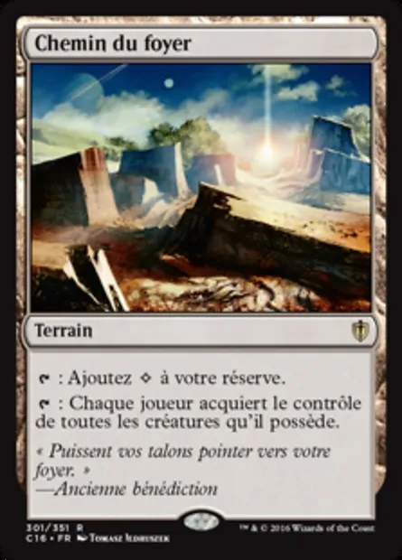 Chemin du foyer, carte Magic C16 301 — extension Commander 2016