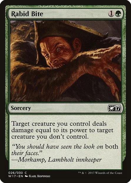 Rabid Bite, Magic card W17 26 — Welcome Deck 2017 set