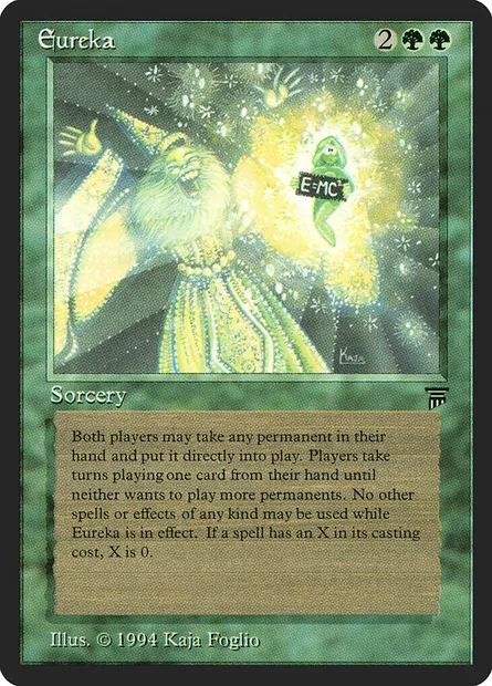 Eureka, carte Magic LEG 185 — extension Legends