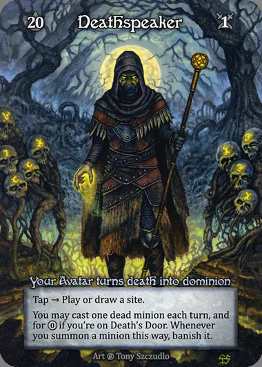 Deathspeaker, Sorcery card BET 002 — Beta set