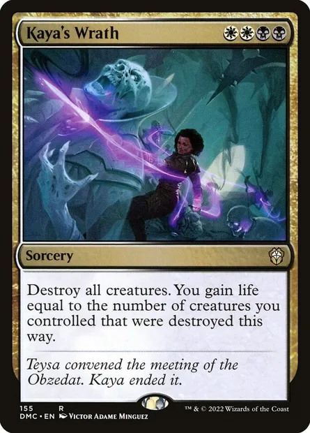 Kaya's Wrath, Magic card DMC 155 — Dominaria United Commander set