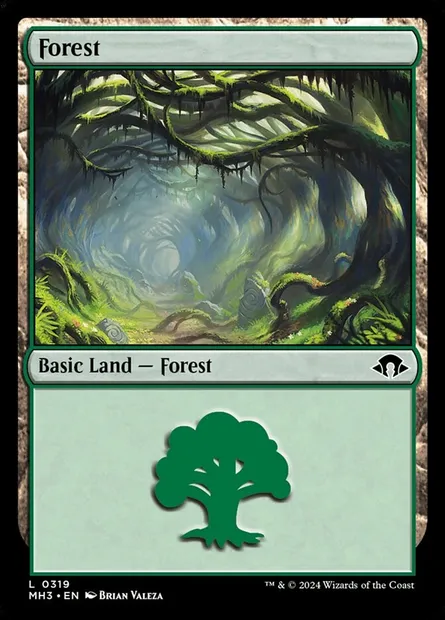 Forest, Magic card MH3 319 — Modern Horizons 3 set